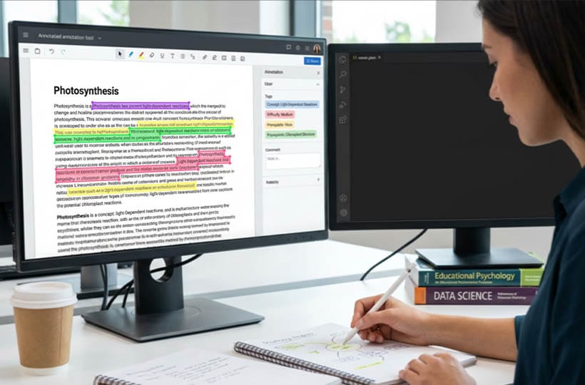 Annotating Educational Content for Adaptive Learning