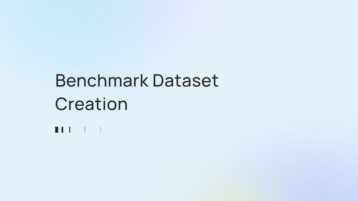 Creating robust benchmark datasets