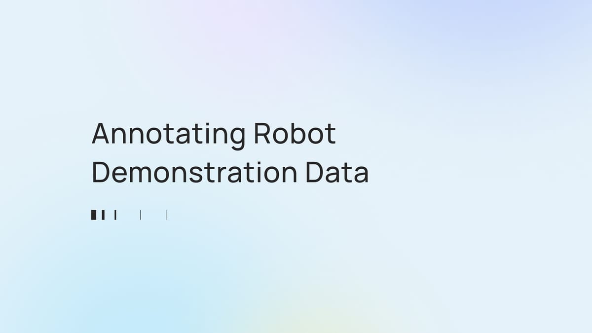 Annotating robot demonstration data
