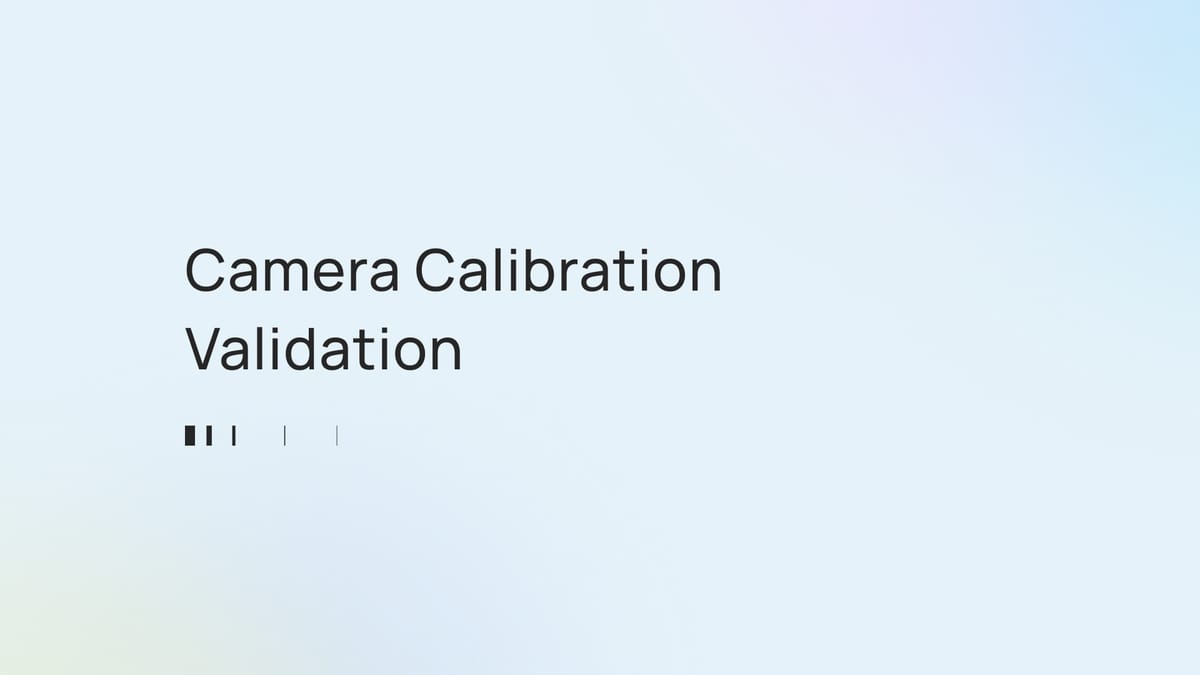 Camera Calibration Validation Datasets: Ensuring Geometric Accuracy for Vision AI