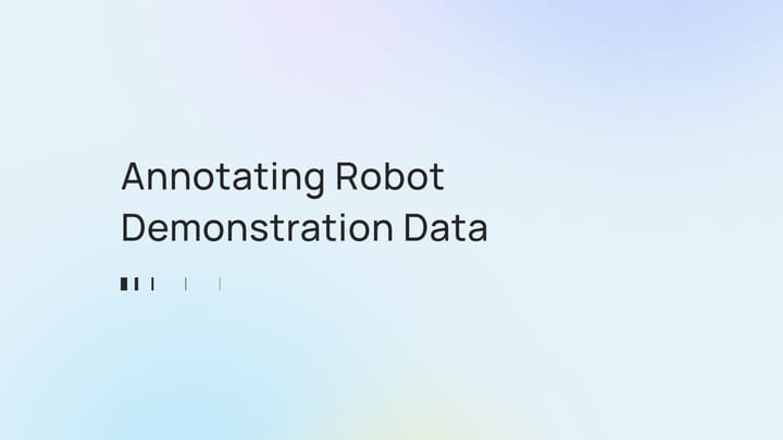 Annotating robot demonstration data